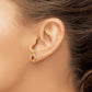 5x3 Oval January/Garnet and Diamond Post Earrings - WBC
