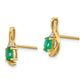 5x3 Oval May/Emerald and Diamond Post Earrings - WBC