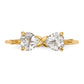 Polished April/ Topaz Bow Ring - WBC