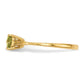 Polished August/Peridot Bow Ring - WBC