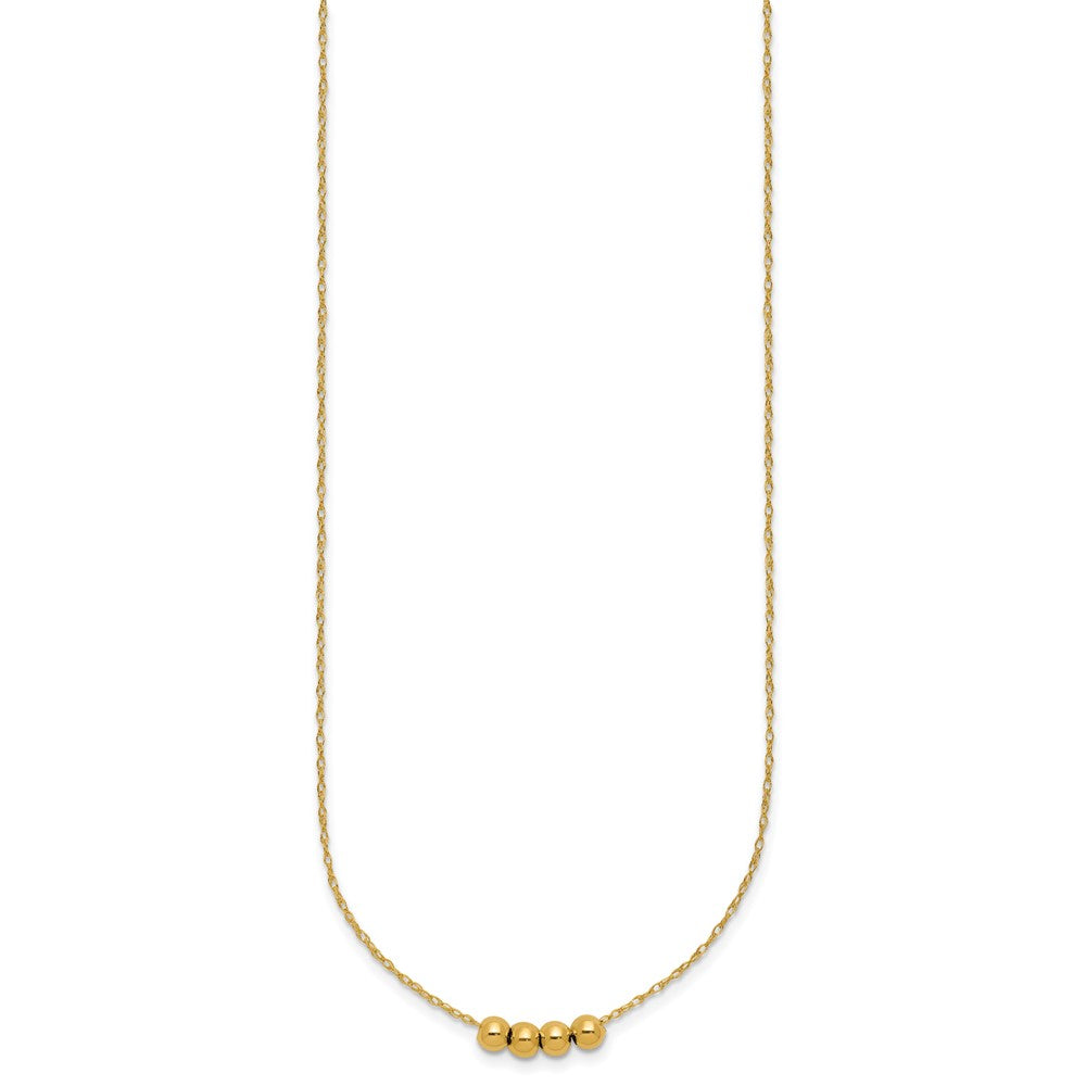 Chain with Four Spacer Beads Necklace - WBC