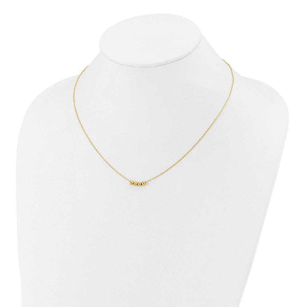Chain with Four Spacer Beads Necklace - WBC