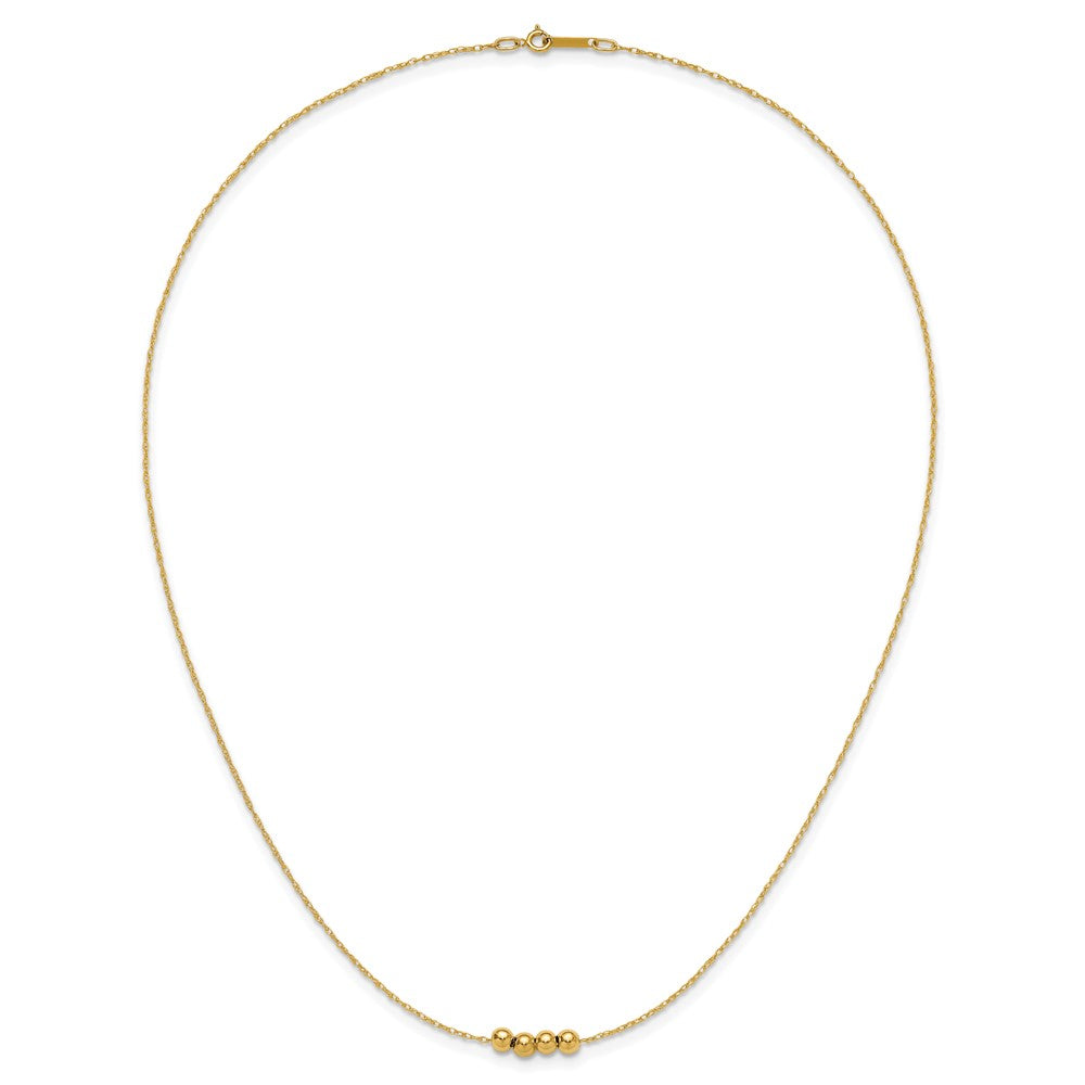Chain with Four Spacer Beads Necklace - WBC