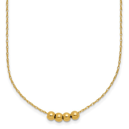 Chain with Four Spacer Beads Necklace - WBC