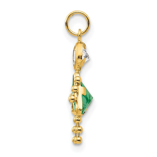 August Girl Synthetic Birthstone Charm - WBC