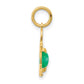 Boy Charm 6x4 Oval Genuine Emerald-May - WBC