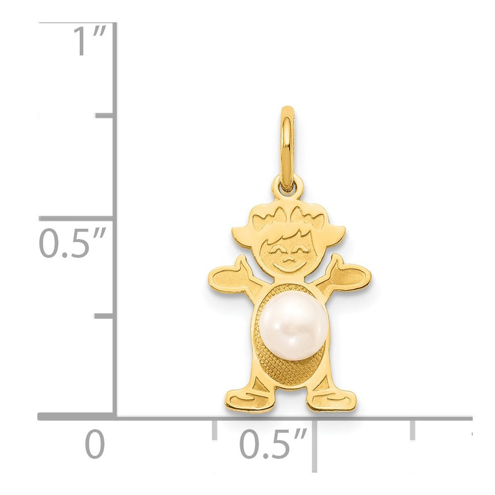 Girl Charm Freshwater Cultured Pearl-June - WBC