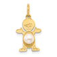 Boy Charm Freshwater Cultured Pearl-June - WBC