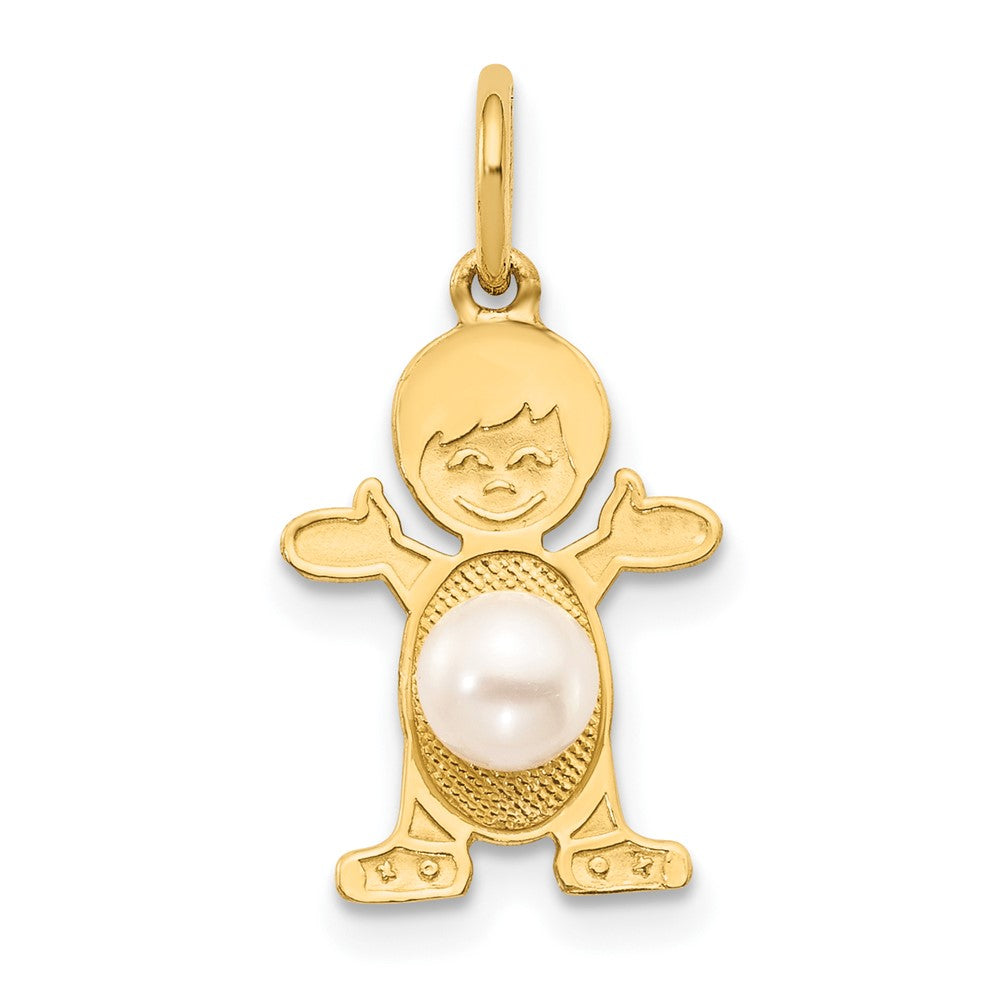 Boy Charm Freshwater Cultured Pearl-June - WBC