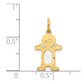 Boy Charm 6x4 Oval Genuine Opal-October - WBC