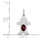 Boy Charm 6x4 Oval Genuine Garnet-January - WBC