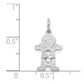 Boy Charm 6x4 Oval Genuine Topaz-April - WBC