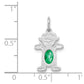 Girl Charm 6x4 Oval Genuine Emerald-May - WBC