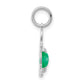 Boy Charm 6x4 Oval Genuine Emerald-May - WBC