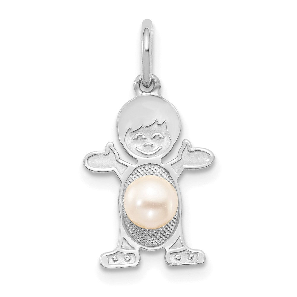 Boy Charm Freshwater Cultured Pearl-June - WBC