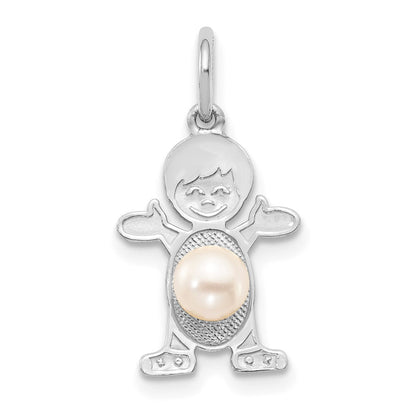 Boy Charm Freshwater Cultured Pearl-June - WBC
