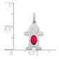 Boy Charm 6x4 Oval Genuine Ruby-July - WBC