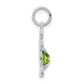 Girl Charm 6x4 Oval Genuine Peridot-August - WBC