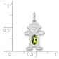 Girl Charm 6x4 Oval Genuine Peridot-August - WBC