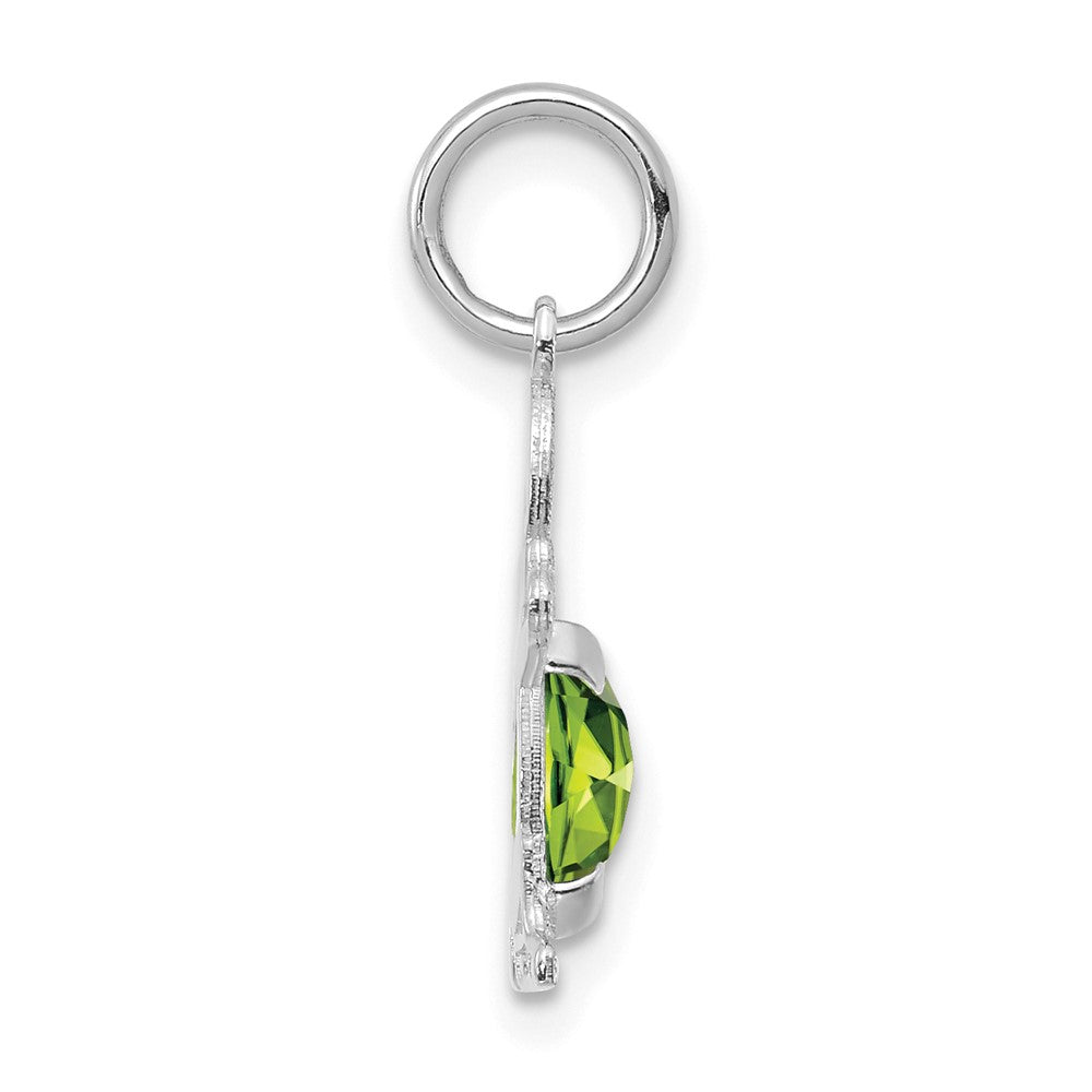 Boy Charm 6x4 Oval Genuine Peridot-August - WBC