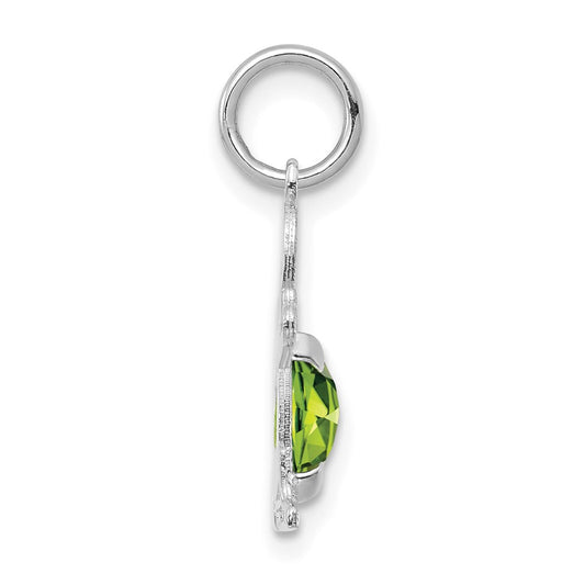 Boy Charm 6x4 Oval Genuine Peridot-August - WBC