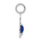 Boy Charm 6x4 Oval Genuine Sapphire-September - WBC