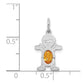 Boy Charm 6x4 Oval Genuine Citrine-November - WBC