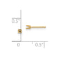 Round Stud Earring Mounting w/backs - WBC