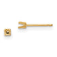 Round Stud Earring Mounting w/backs - WBC