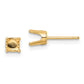 Round Stud Earring Mounting w/backs - WBC