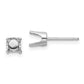 Round Stud Earring Mounting w/backs - WBC