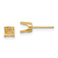 Round Stud Earring Mounting w/backs - WBC
