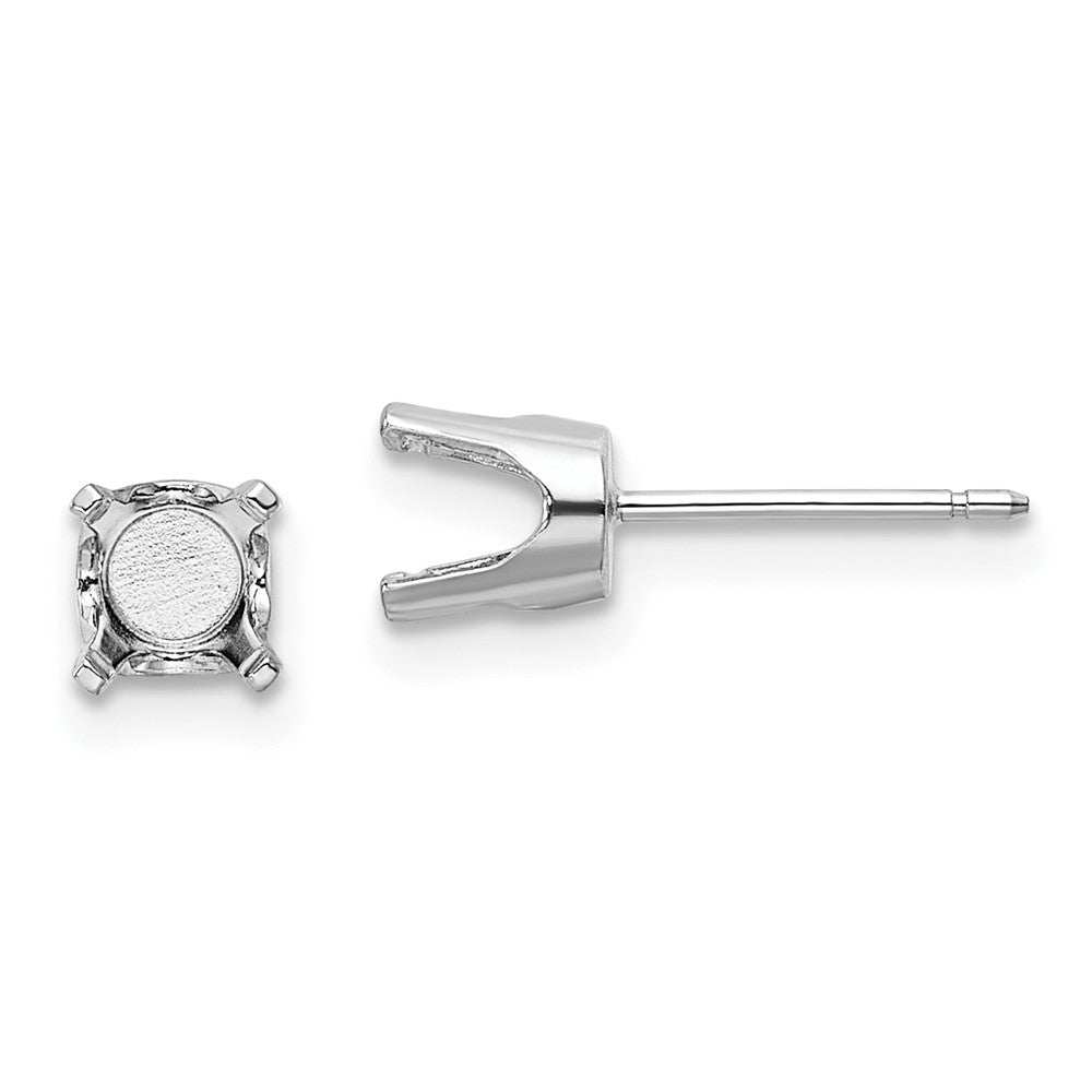Round Stud Earring Mounting w/backs - WBC
