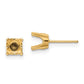 Round Stud Earring Mounting w/backs - WBC