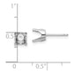 Round Stud Earring Mounting w/backs - WBC
