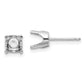 Round Stud Earring Mounting w/backs - WBC