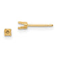Round Stud Earring Mounting w/backs - WBC
