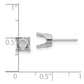 Round Stud Earring Mounting w/backs - WBC