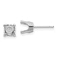 Round Stud Earring Mounting w/backs - WBC