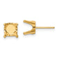 Round Stud Earring Mounting w/backs - WBC
