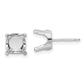 Round Stud Earring Mounting w/backs - WBC