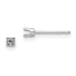 Round Stud Earring Mounting w/backs - WBC