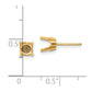 Round Stud Earring Mounting w/backs - WBC