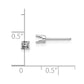 Round Stud Earring Mounting w/backs - WBC
