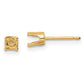 Round Stud Earring Mounting w/backs - WBC