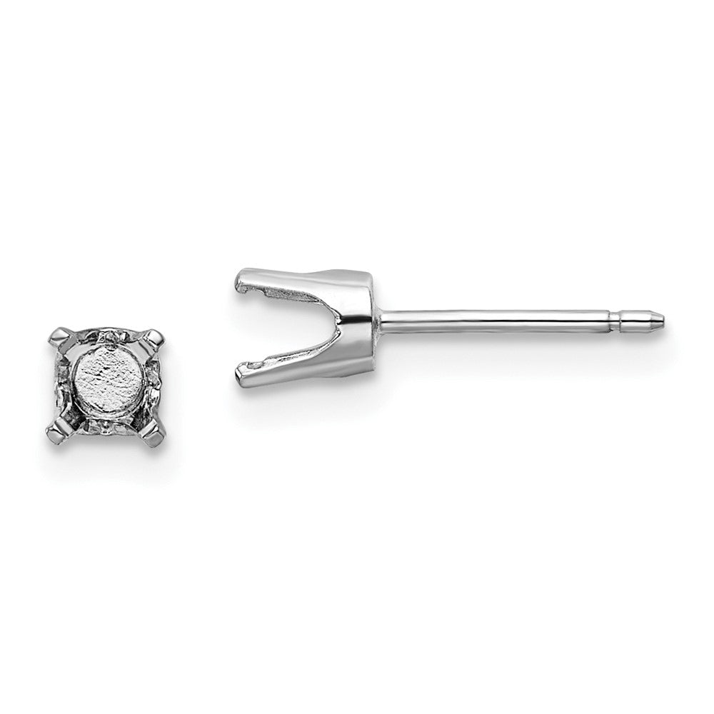 Round Stud Earring Mounting w/backs - WBC