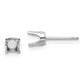 Round Stud Earring Mounting w/backs - WBC