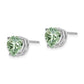 Heart Green Quartz Post Earrings - WBC