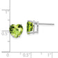 Heart Peridot Post Earrings - WBC