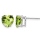 Heart Peridot Post Earrings - WBC
